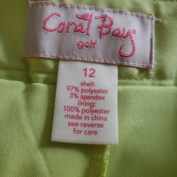 Coral Bay Green Golf Skort Size 12, Athlesiure - Picture 3 of 5